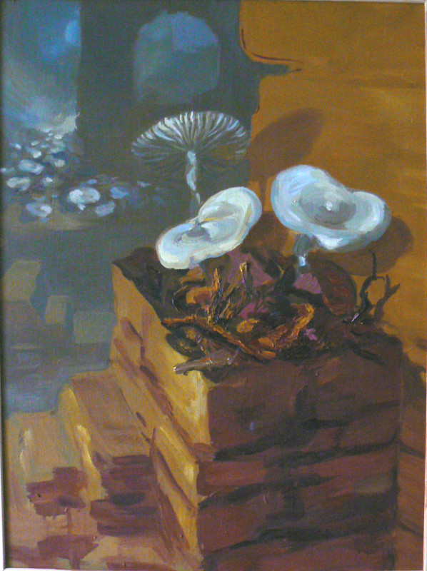 Houbová zahrádka, olej na plátně, 80x60, 2006