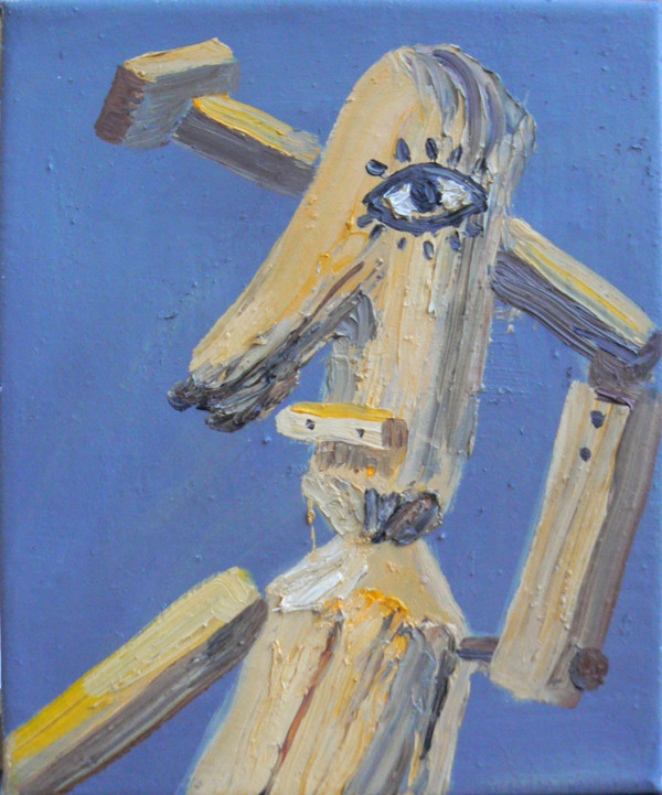 Paňák V., olej na plátně, 20x25, 2008