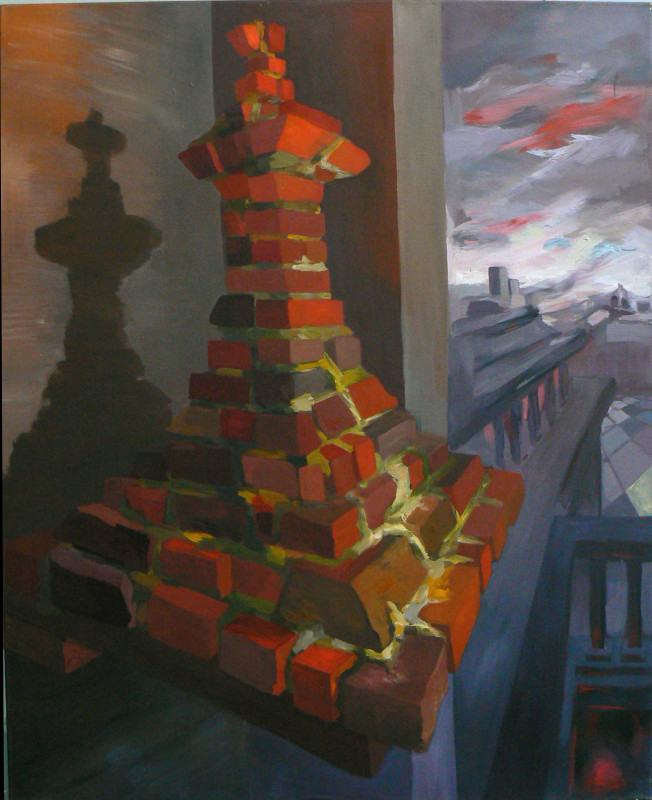 Kazatelna, olej na plátně, 130x160, 2006