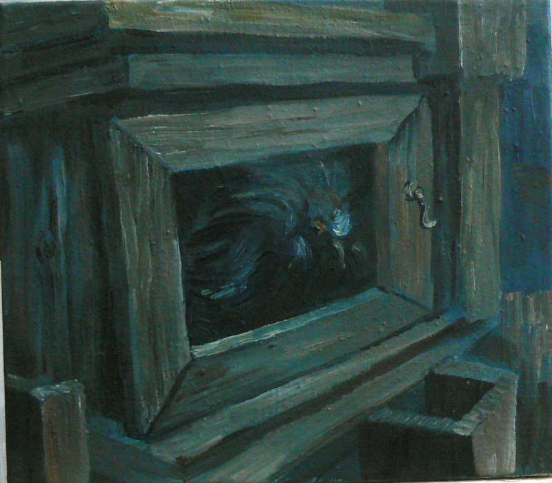Kotec, olej na plátně, 35x40, 2007