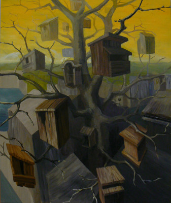 Budky, olej na plátně, 2007