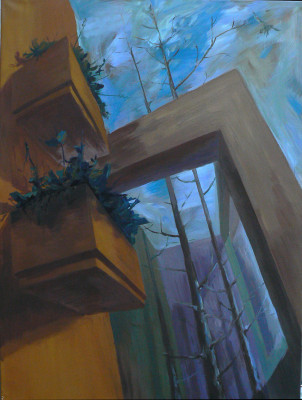 Zahrádky V., olej na plátně, 130x175, 2006