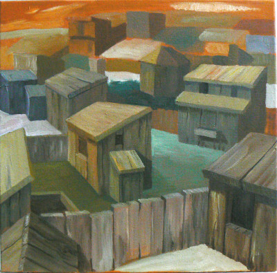 Budečky, olej na plátně, 60x60, 2007