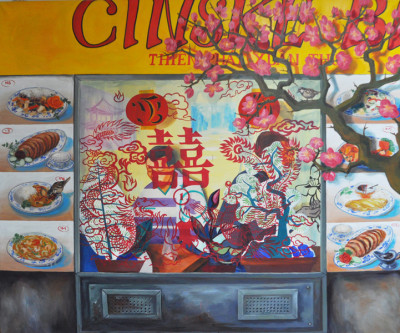 China Townolej na plátně 180x2102011