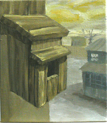 Budka III., olej na plátně, 35x40, 2007