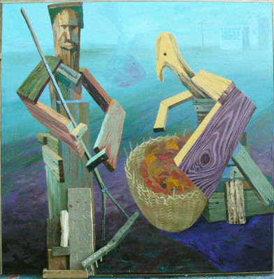 Sklizeň, olej na plátně, 2008