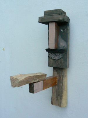 Paňák, dřevo, olej, 20 cm, 2008
