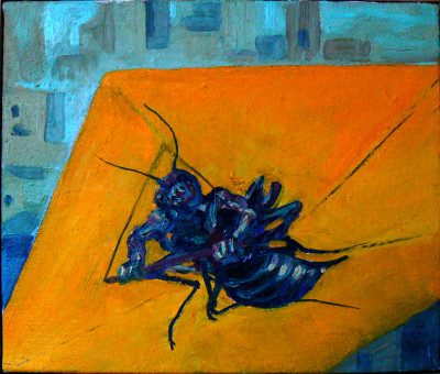 Rogalista, olej na plátně, 30x26, 2006
