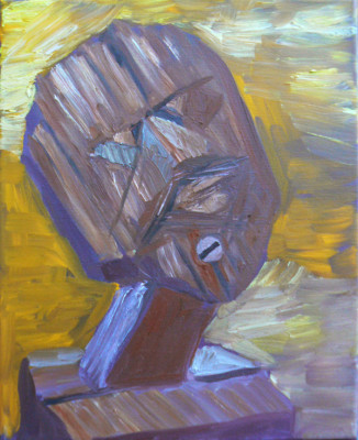 Paňák II., olej na plátně, 20x25, 2008