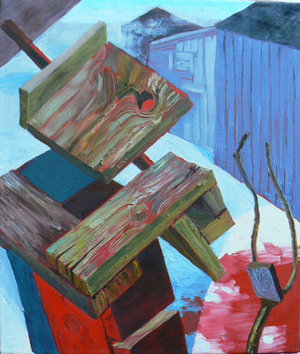 Zabíječ, olej na plátně, 2007