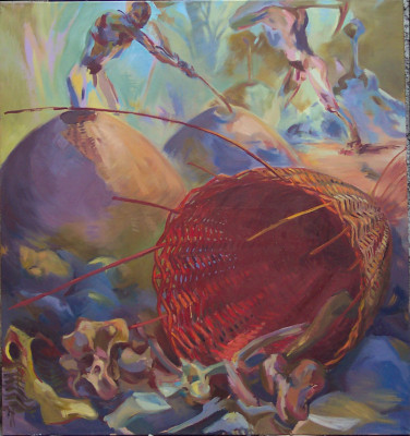 Velký košík, olej na plátně, 130x120, 2005